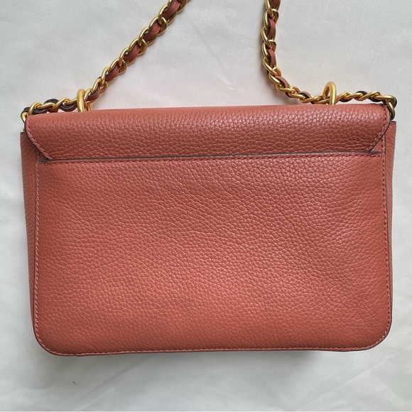 Tory Burch Britten Adjustable Shoulder Leather Purse - Picture 4 of 16